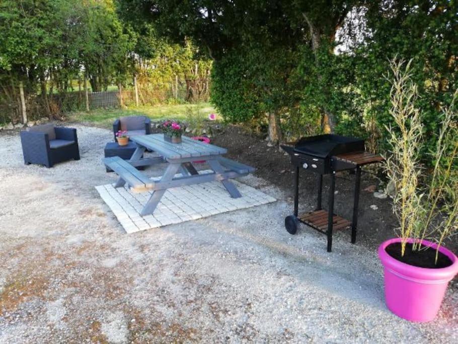 Maison Charentaise A La Campagne Becheresse Buitenkant foto
